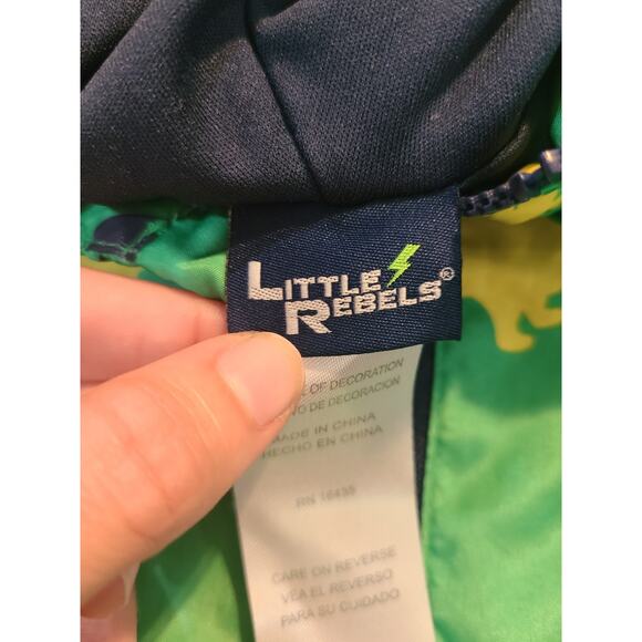 Little Rebels boy's Dinosaur wind jacket green, yellow and black size 2T - Picture 5 of 8